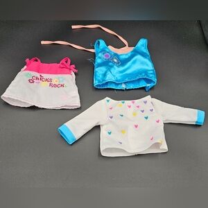 Our Generation Lot of 3 Tops for 18-inch Dolls